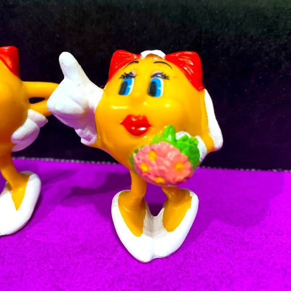 PAC-MAN VINTAGE 1982 THE OFFICIAL MS. PAC-MAN COLLECTABLE ARCADE PVC FIGURES (2) - Picture 2 of 12